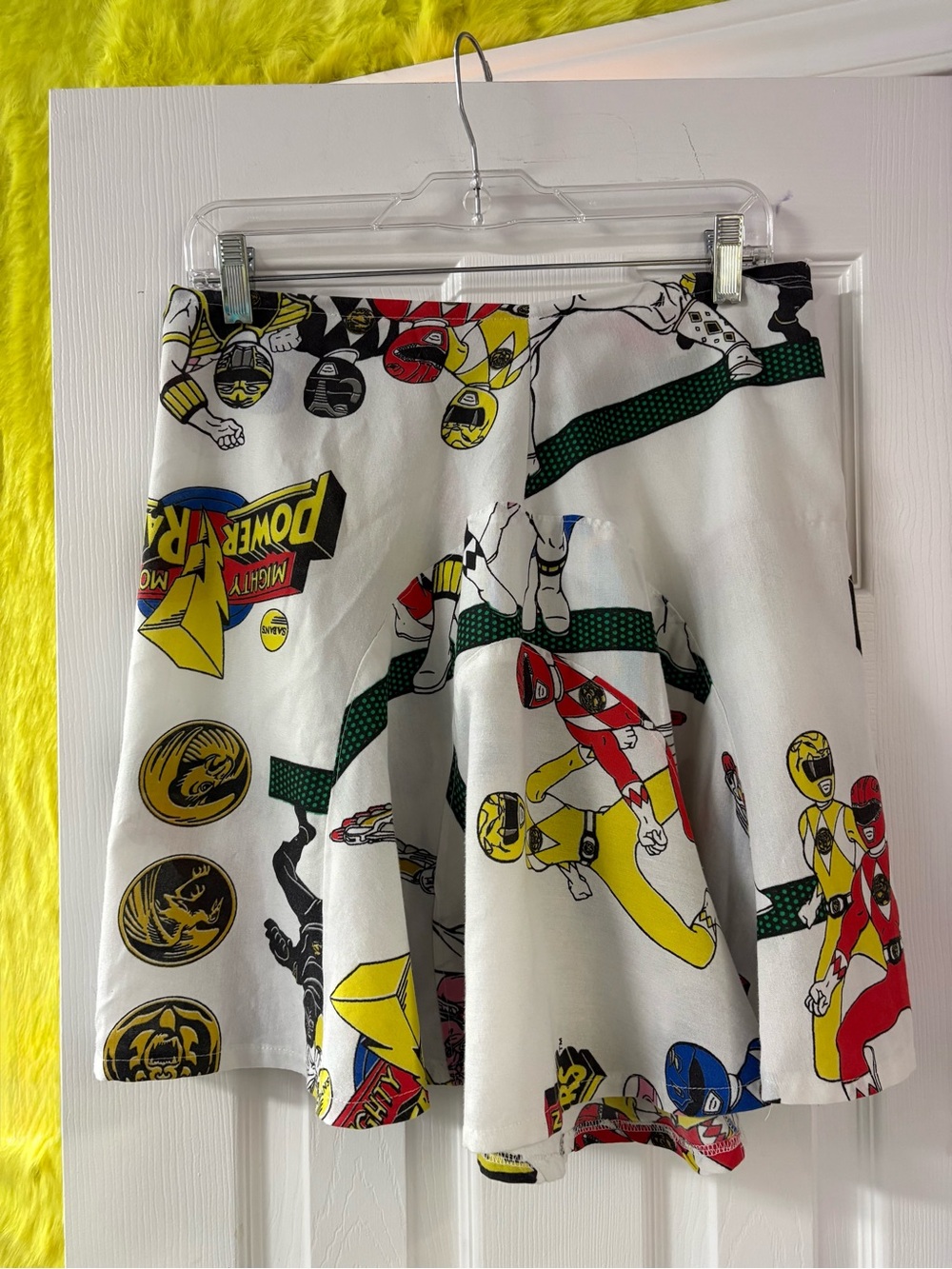 Handmade Vintage 90s Power Rangers Sheet Skirt